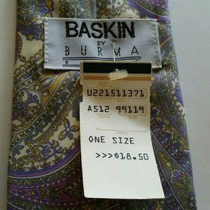 New BASKIN Paisley Tie by BURMA BIBAS